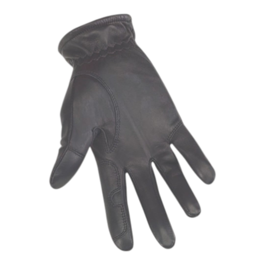 black leather riding glove