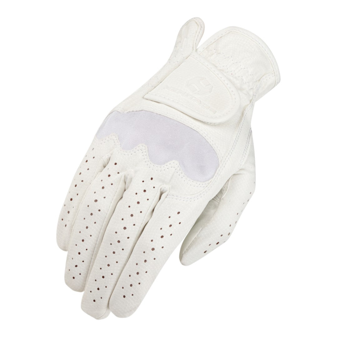white riding gloves