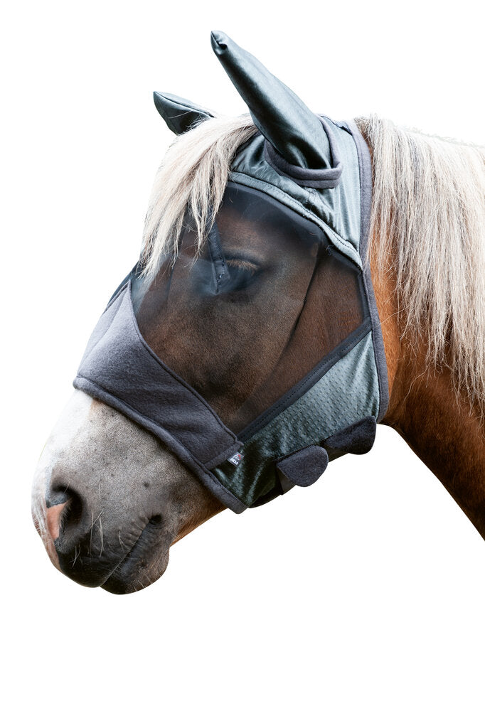 grey fly mask
