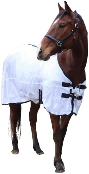 TuffRider Comfy Mesh Fly Sheet | UV Protection Horse Sheet, Standard Neck, 130 Grams Breathable Polyester Mesh