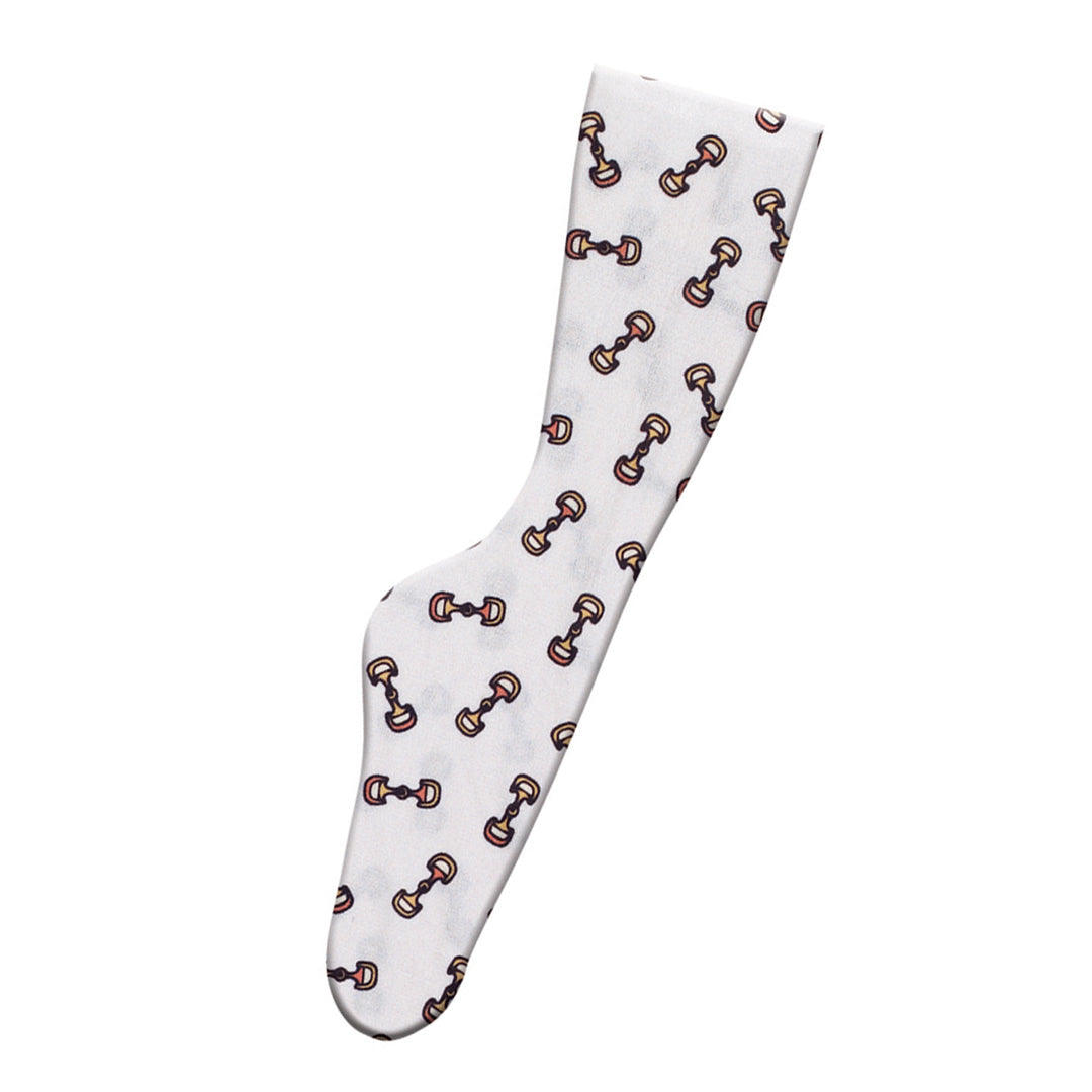 Knee Socks with Horse Bit pattern