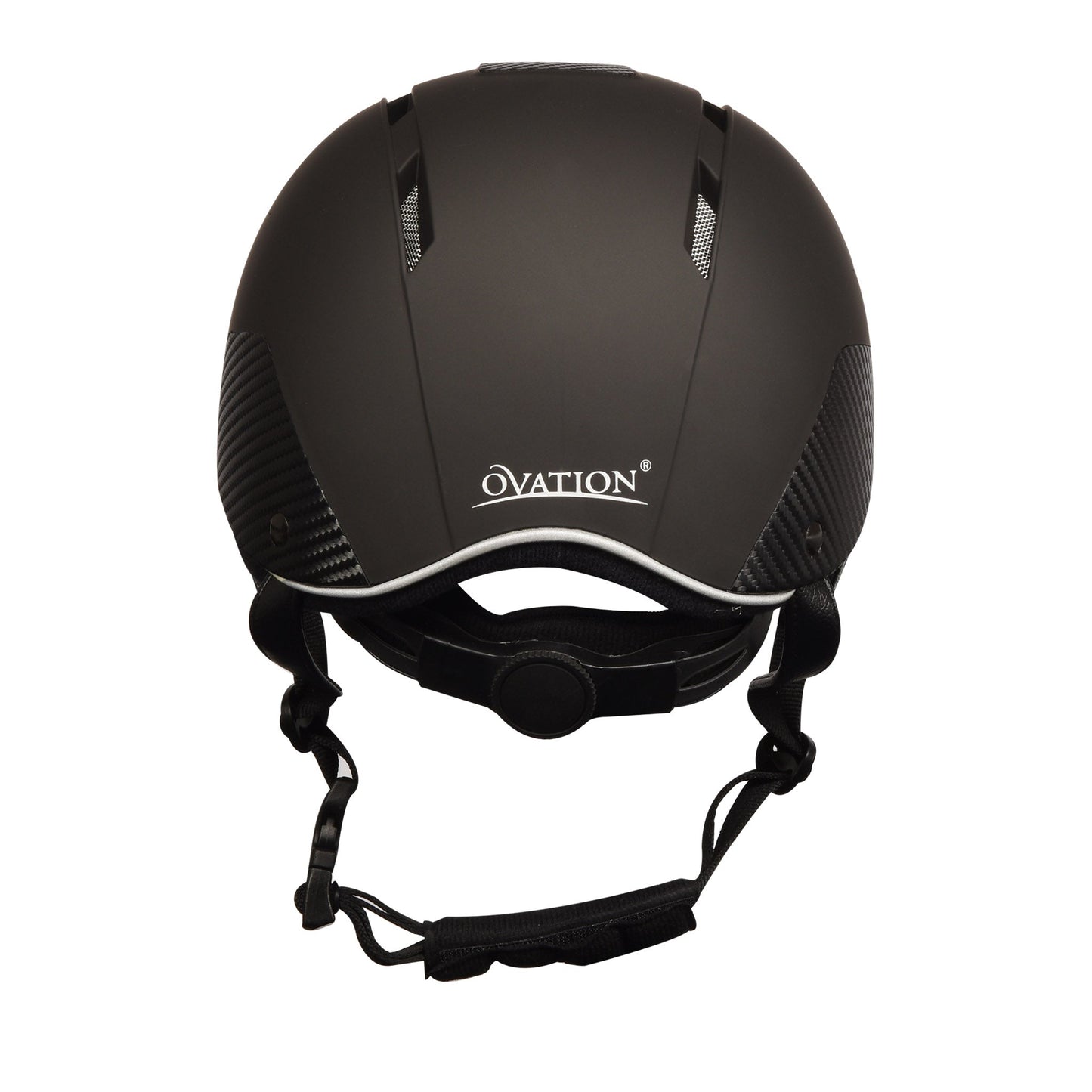 black riding helmet