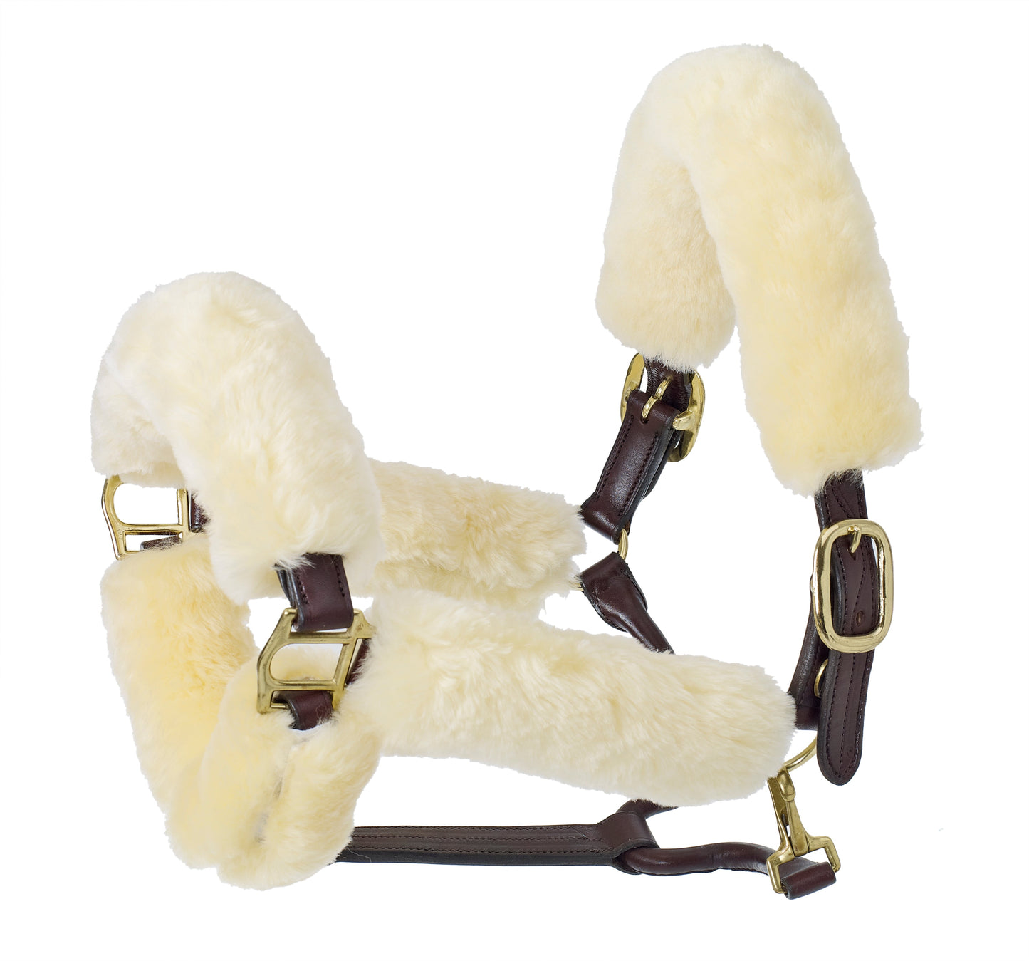 bridle with sherpa fleece
