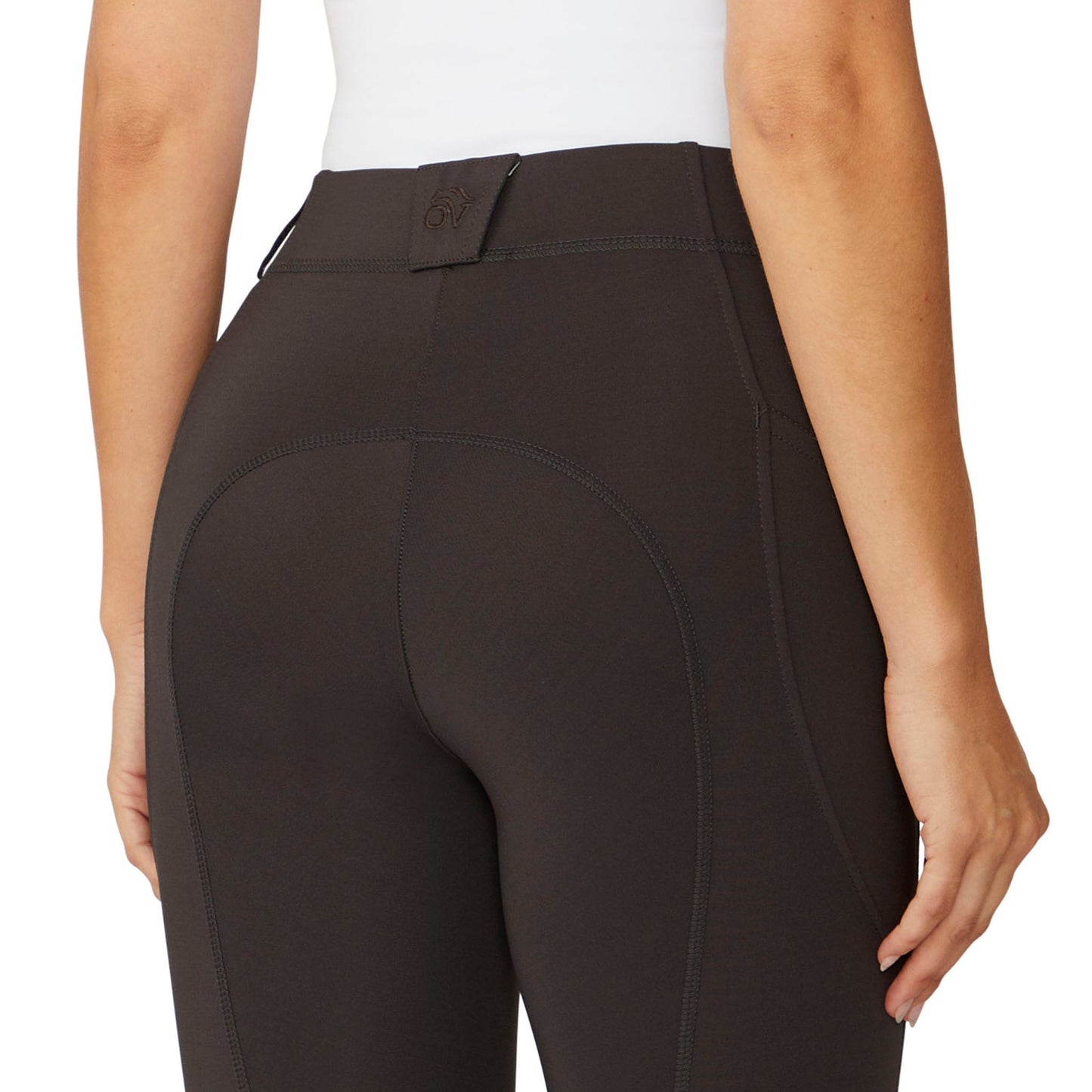 Ovation Women's AeroWick Knee Patch Tight - Charcoal