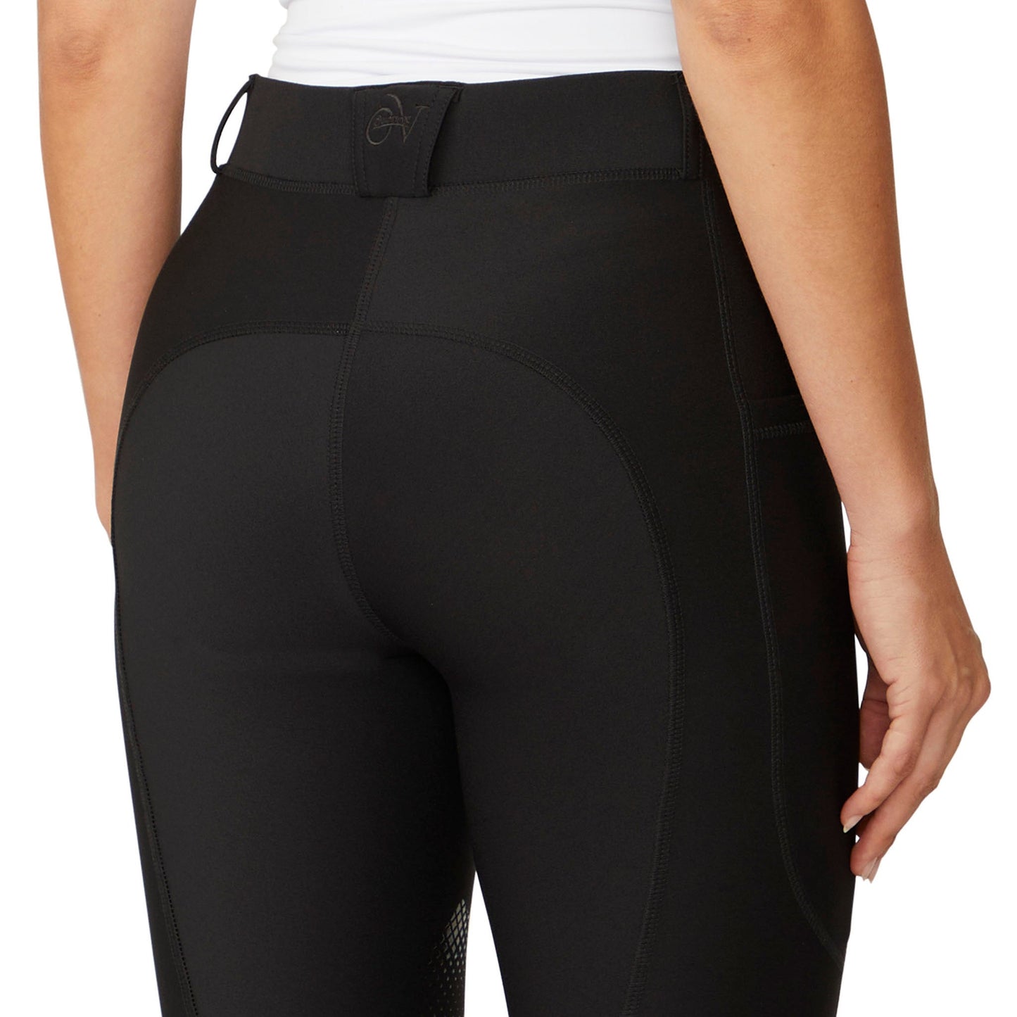 Ovation Women's Equinox Knee Patch Breech - Black