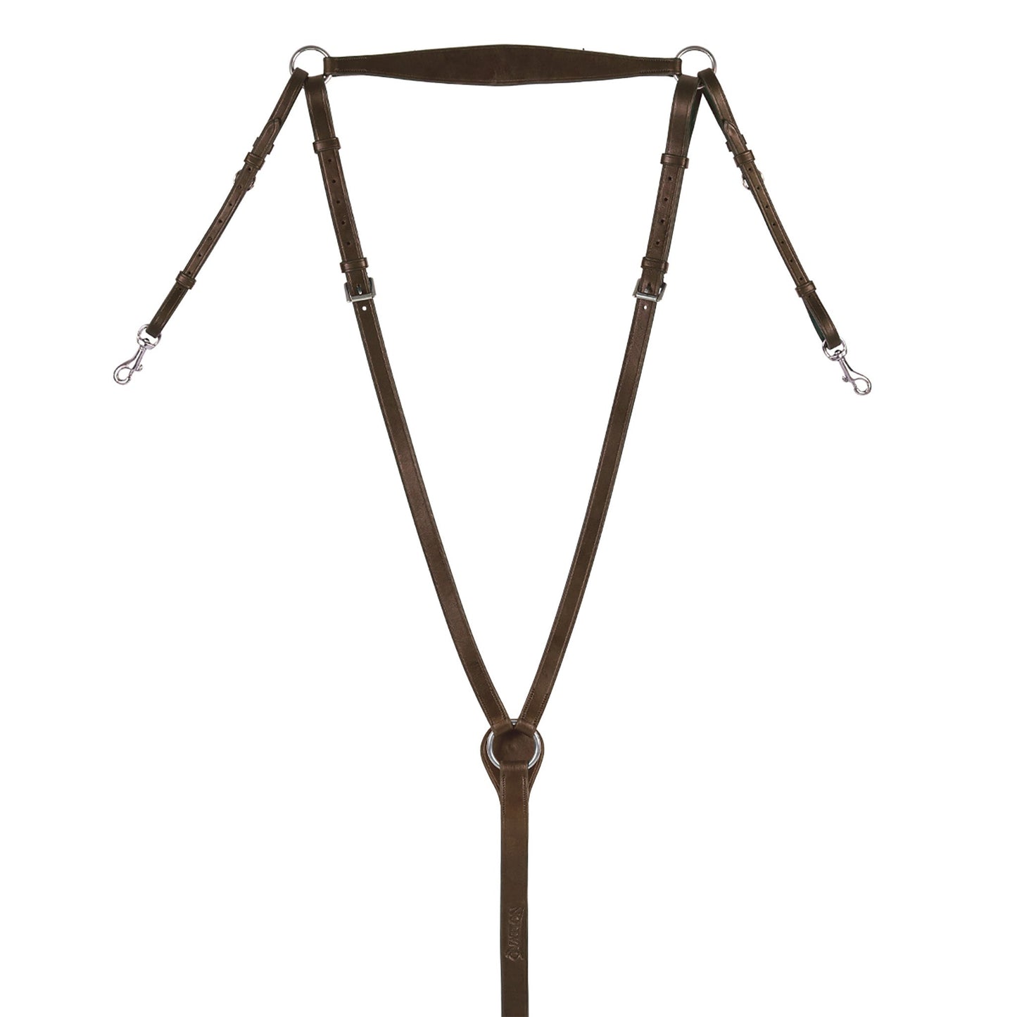 Brown leather horse bridle