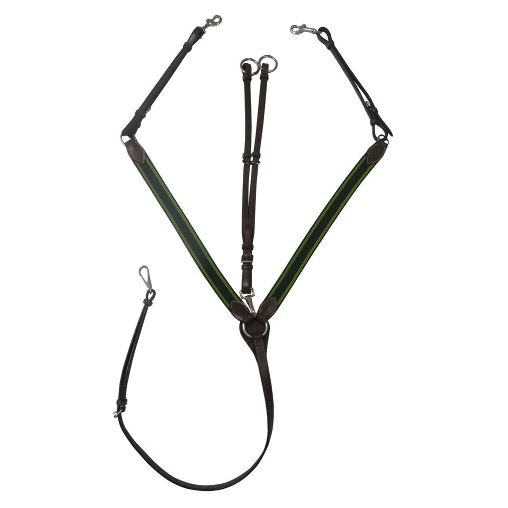 Elastic breastplate martingale