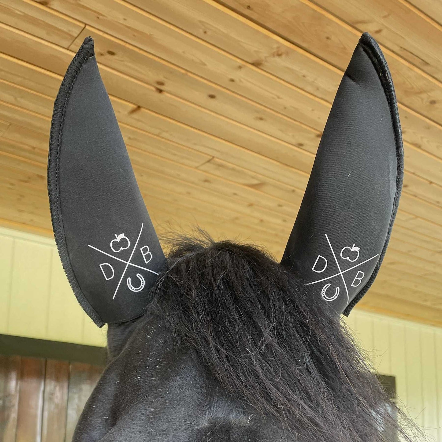 black neoprene ear covers