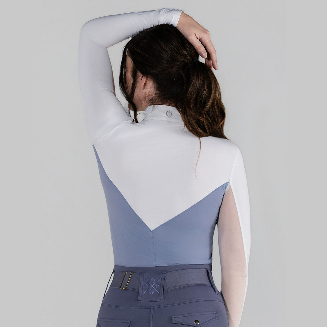 two tone equestrian top