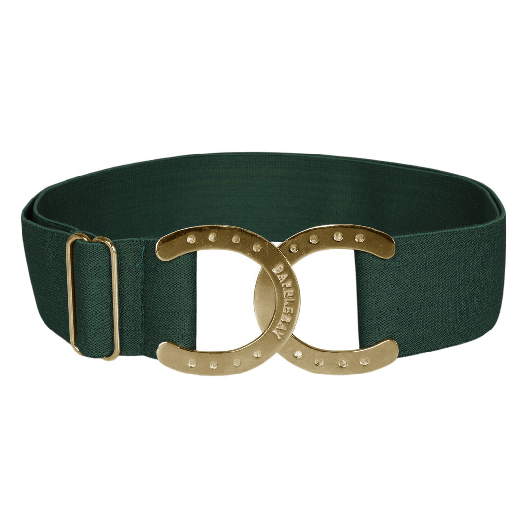 Green belt with horseshoe accent