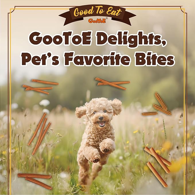 Gootoe Chicken Dog Treats – Chicken Sticks 1.5 lb – All Natural, Grain-Free, Low Fat, Premium Training Chews, Healthy & Easily Digestible