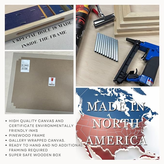Nature Wall Art Prints - Ocean Forest Mountain Lake Canvas Landscapes - Small to Extra Large Living Room Bedroom Kitchen Bathroom Décor (Trees and Sky, 16L" x 24W")