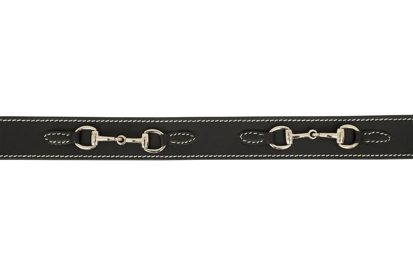 black belt with horse bit trim