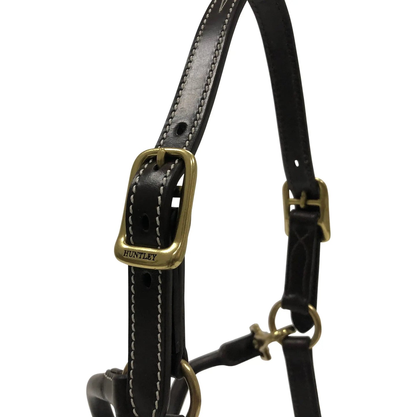 Huntley Equestrian Adjustable Premium Leather Pony Halter