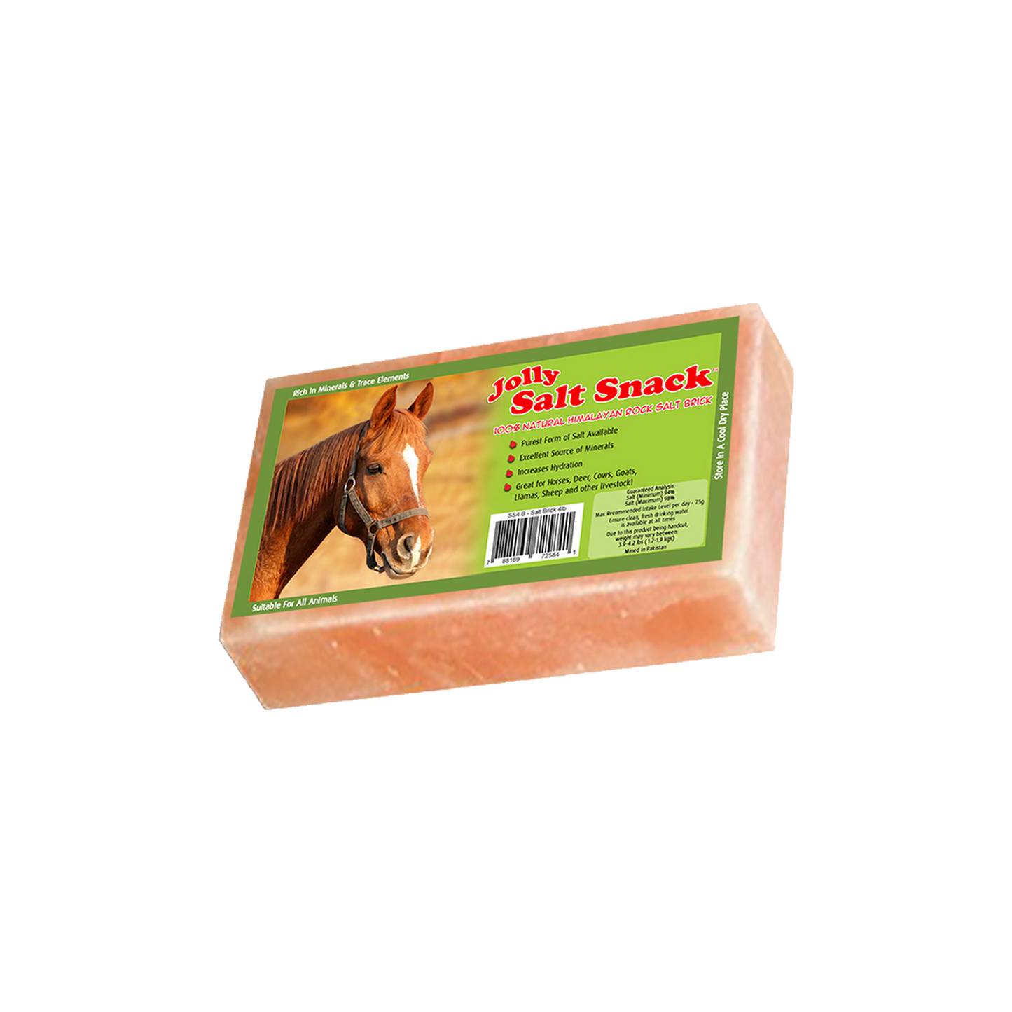 Jolly Salt Snack packaging with a horse image on a white background