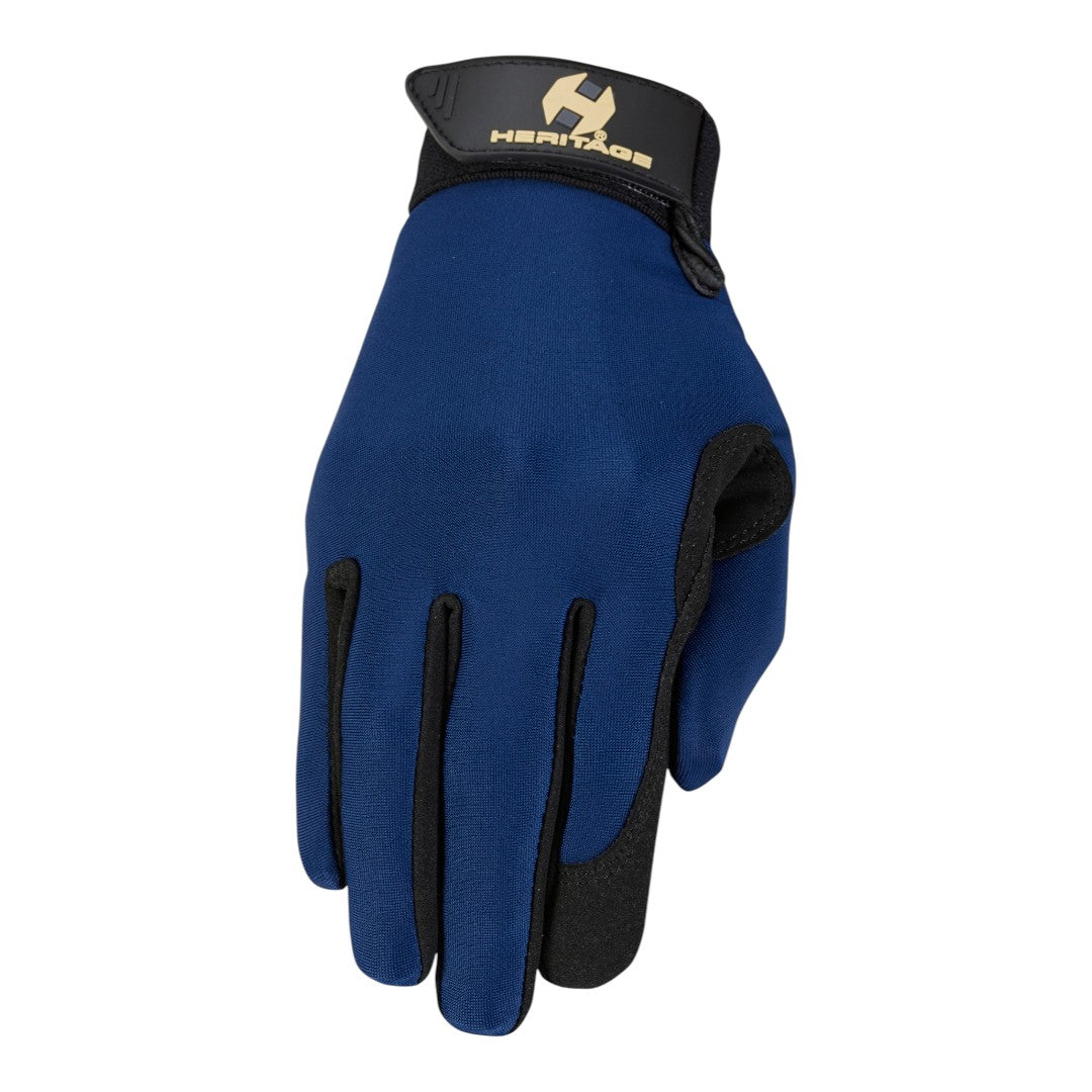 blue riding glove