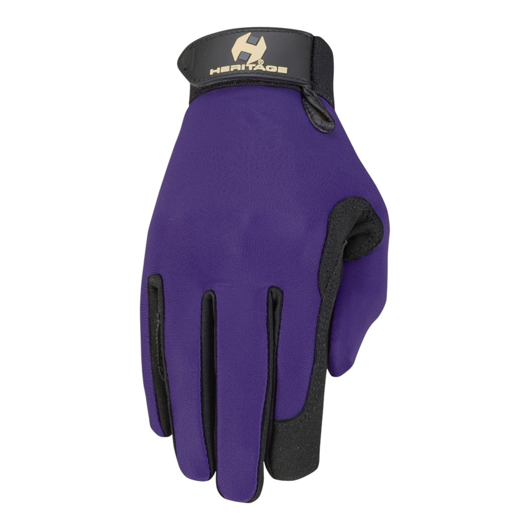 purple riding glove