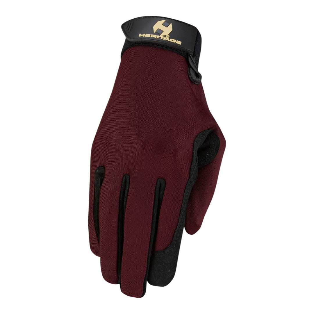 burgundy riding glove