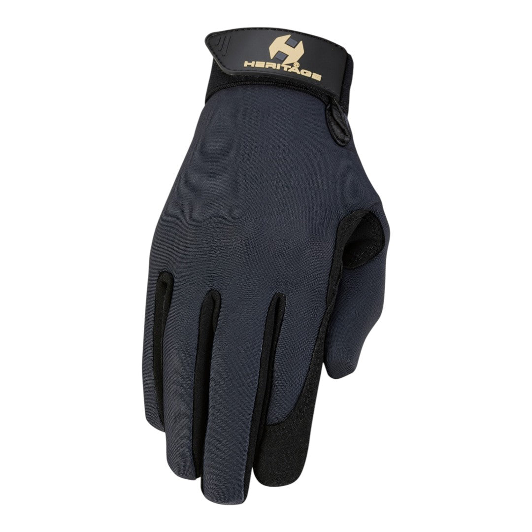 navy riding glove