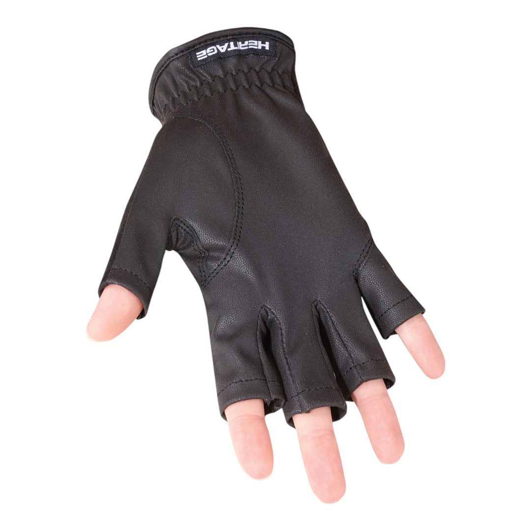 black fingerless glove