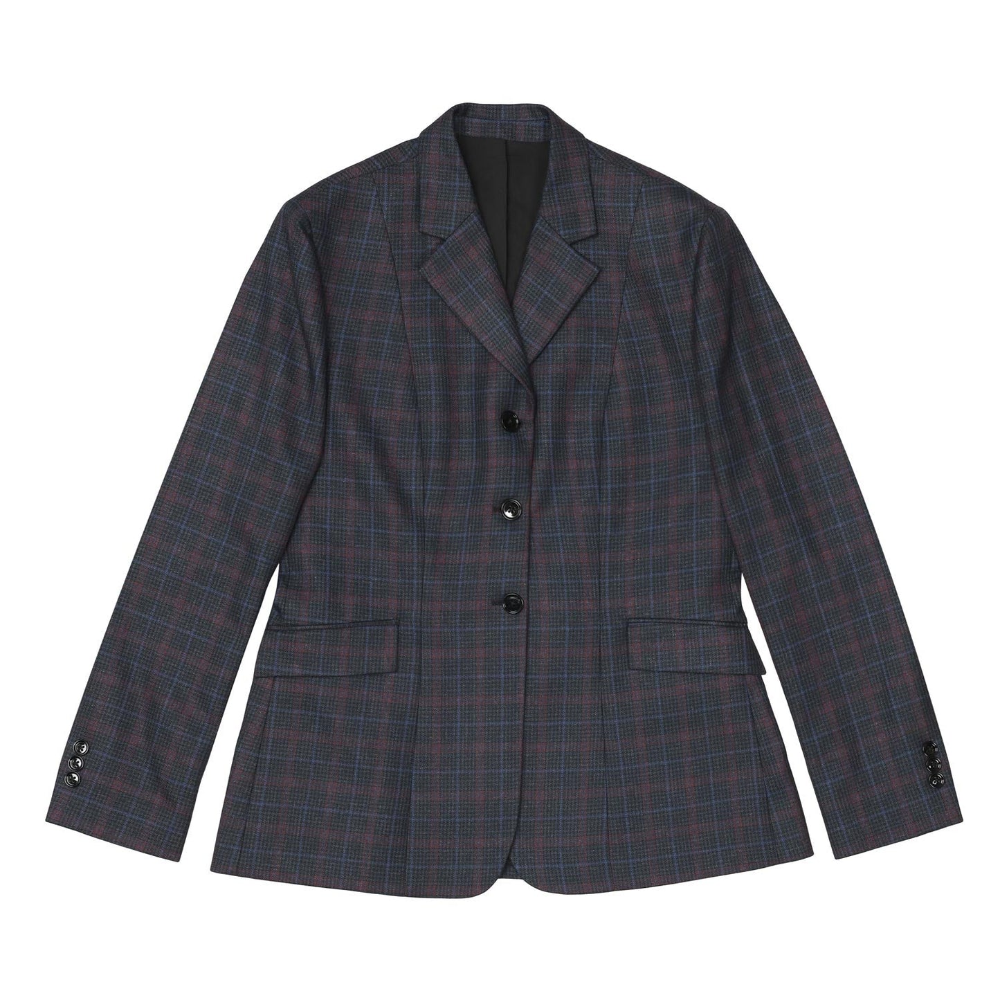 grey plaid equestrian hunt jacket