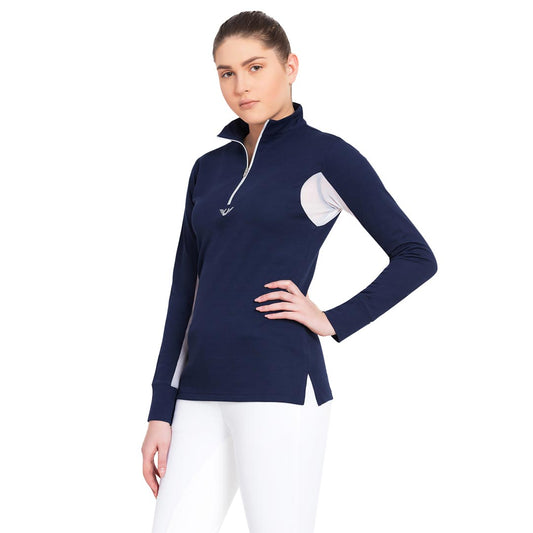 navy riding top