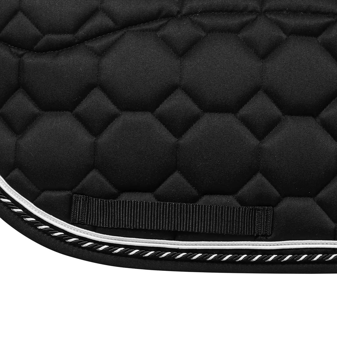 black plush saddle pad