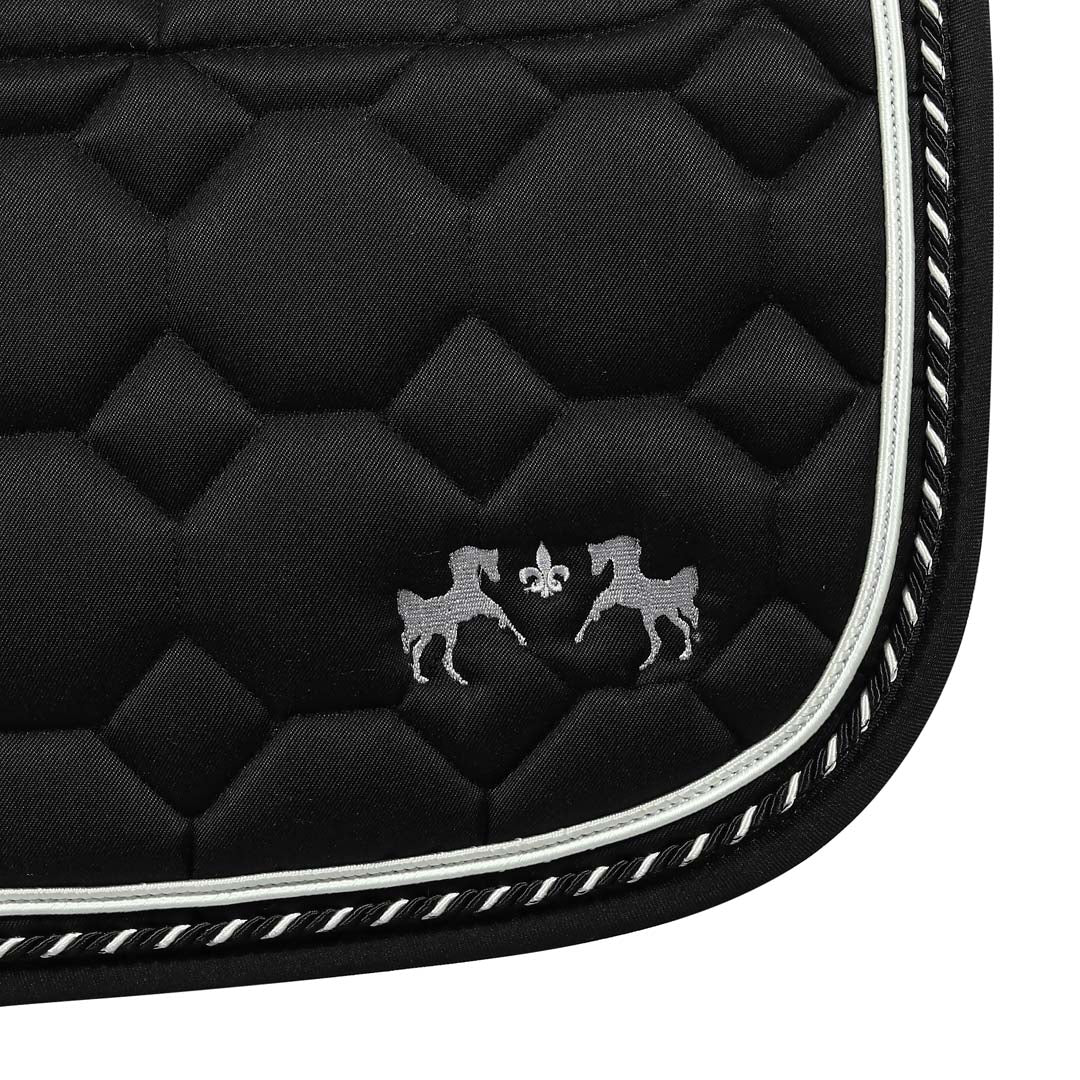 black plush saddle pad