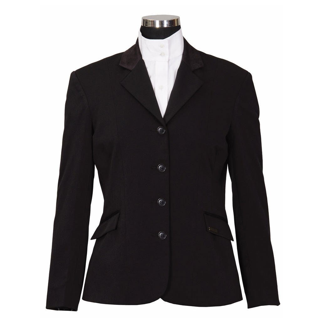 black equestrian show riding coat