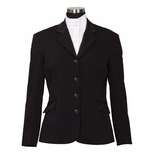 black equestrian show riding coat