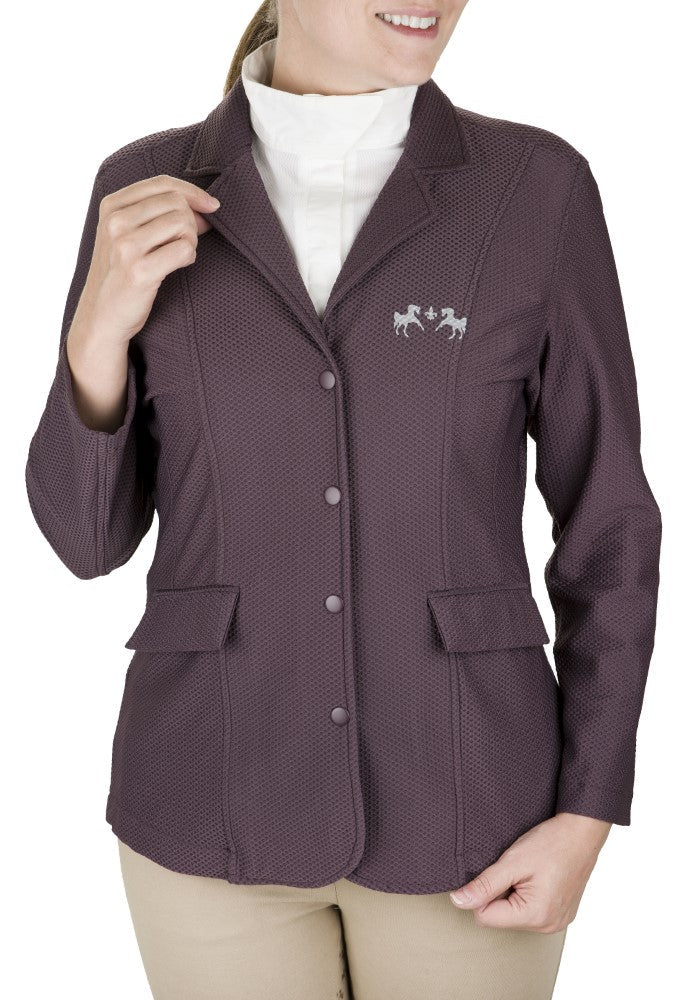 purple equestrian show coat
