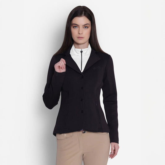 black equestrian show coat