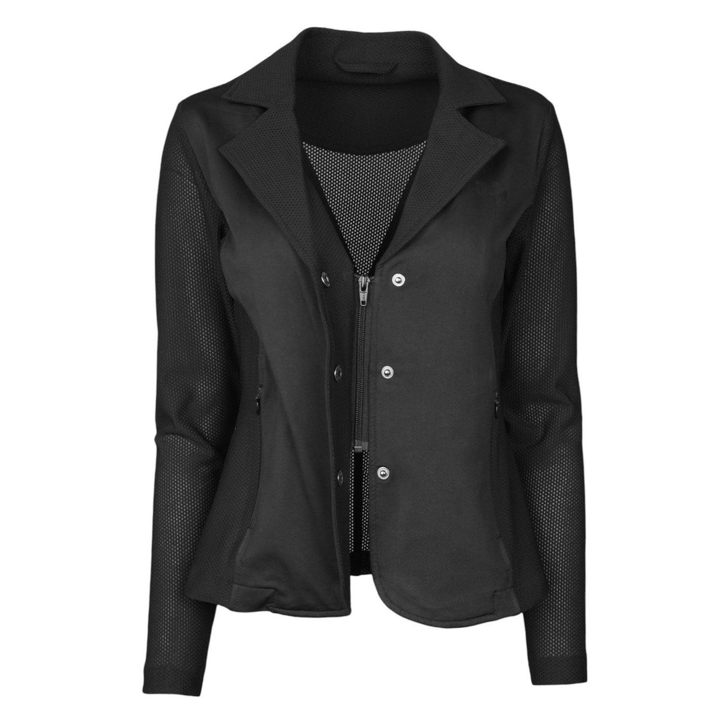 black equestrian show coat