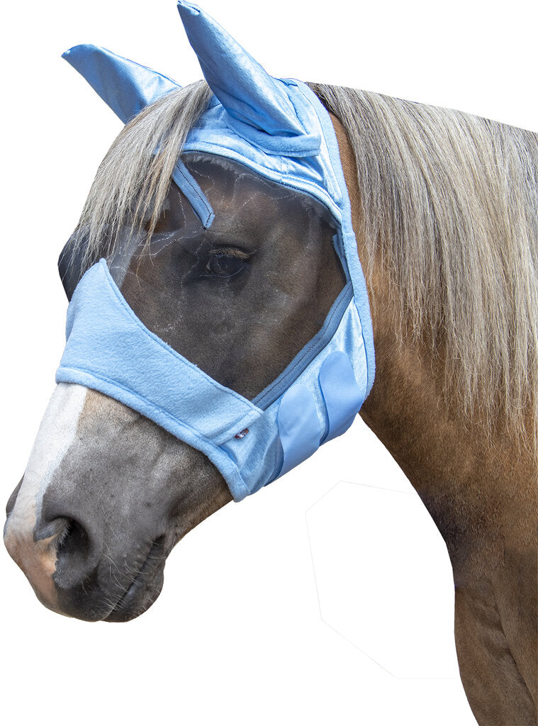 blue fly mask