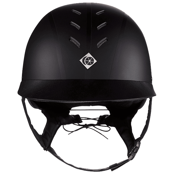 Black riding helmet