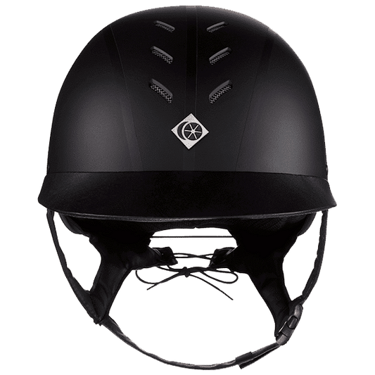 Black riding helmet