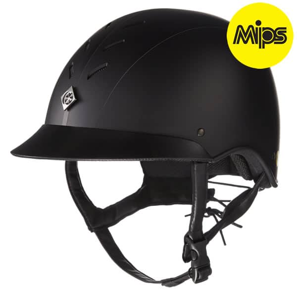 Black riding helmet