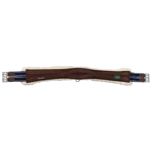 brown padded horse girth