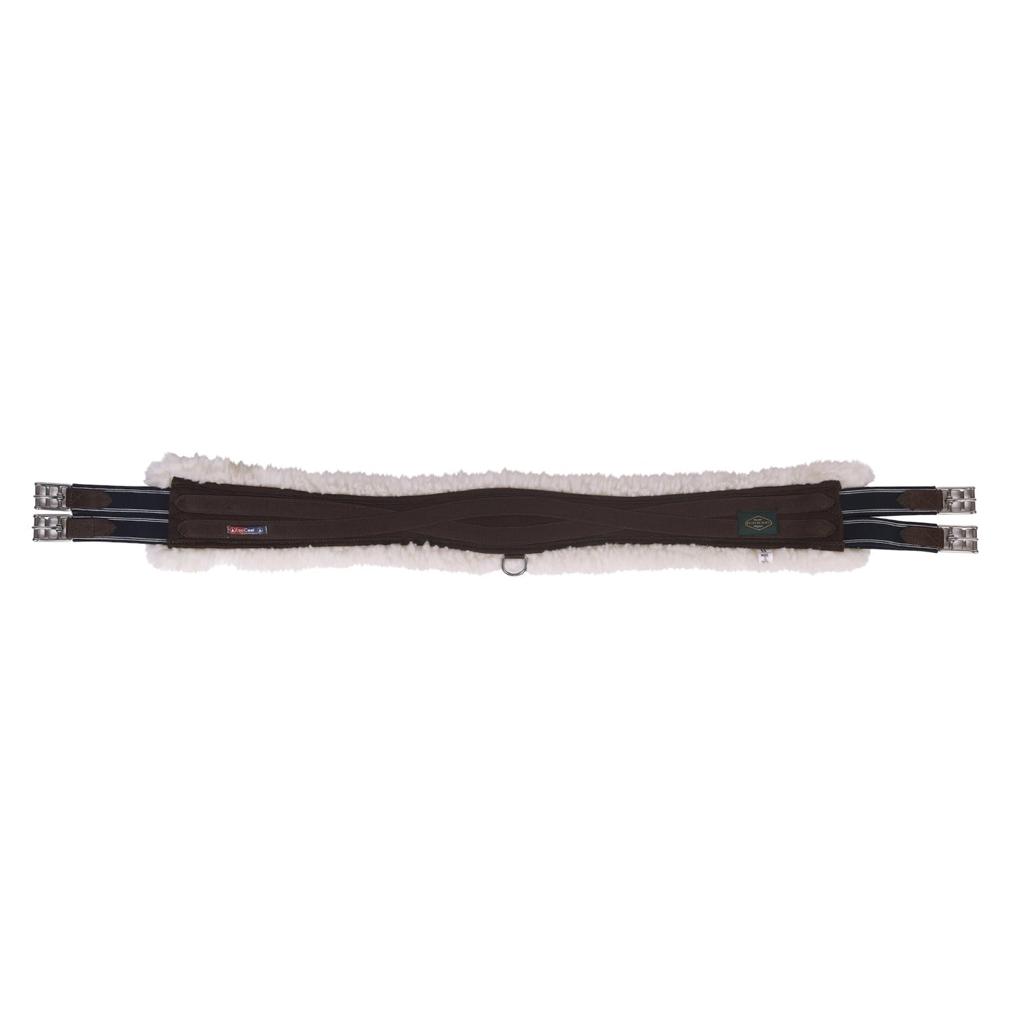 brown girth with fleece lining