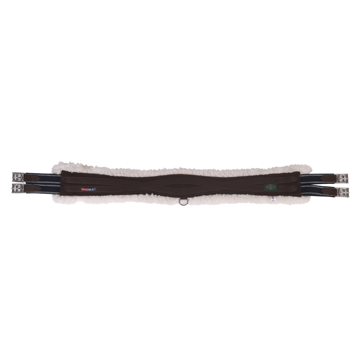 brown girth with fleece lining