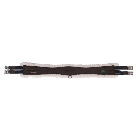brown girth with fleece lining