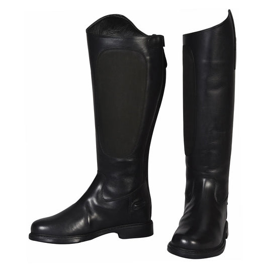 black riding boots