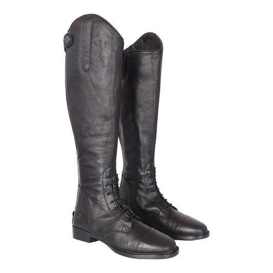 Pair of black leather riding boots