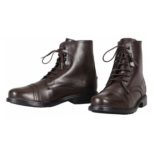 brown laced paddock boots