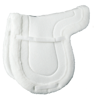 White hunter saddle pad
