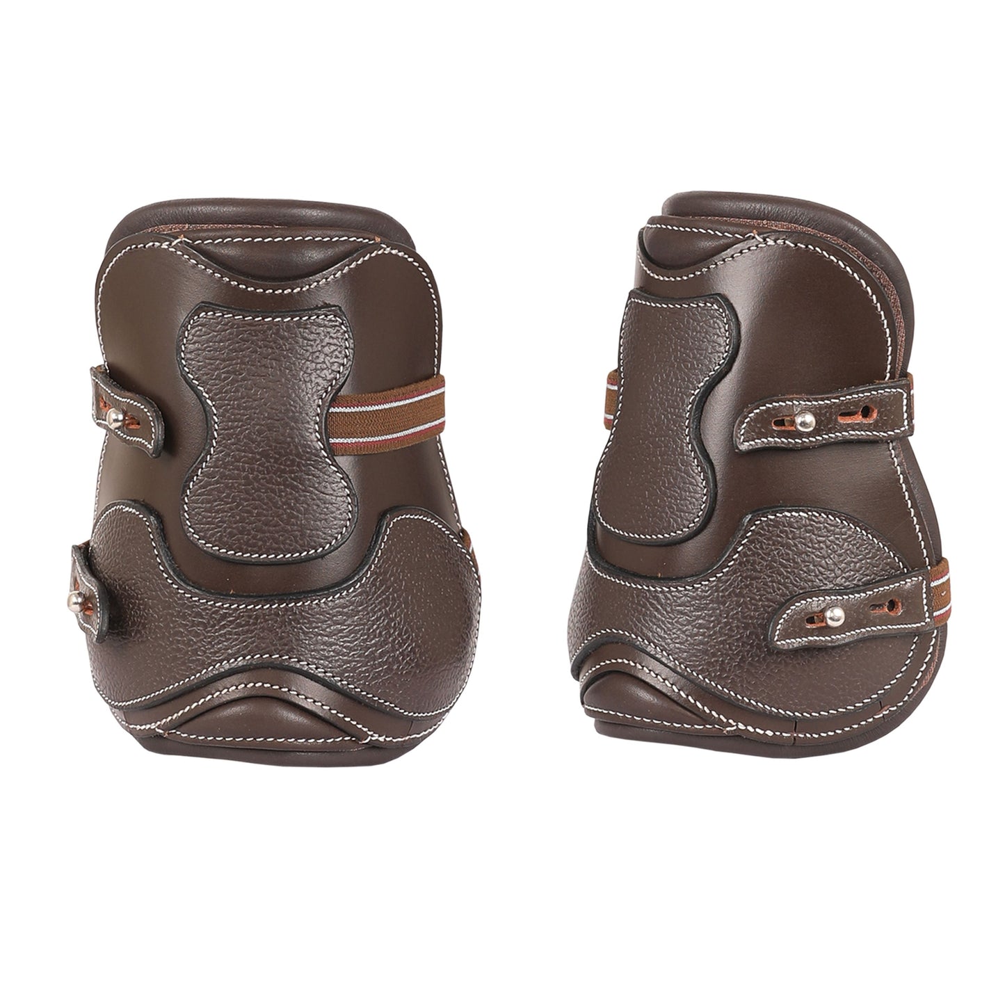 brown leather horse boots 