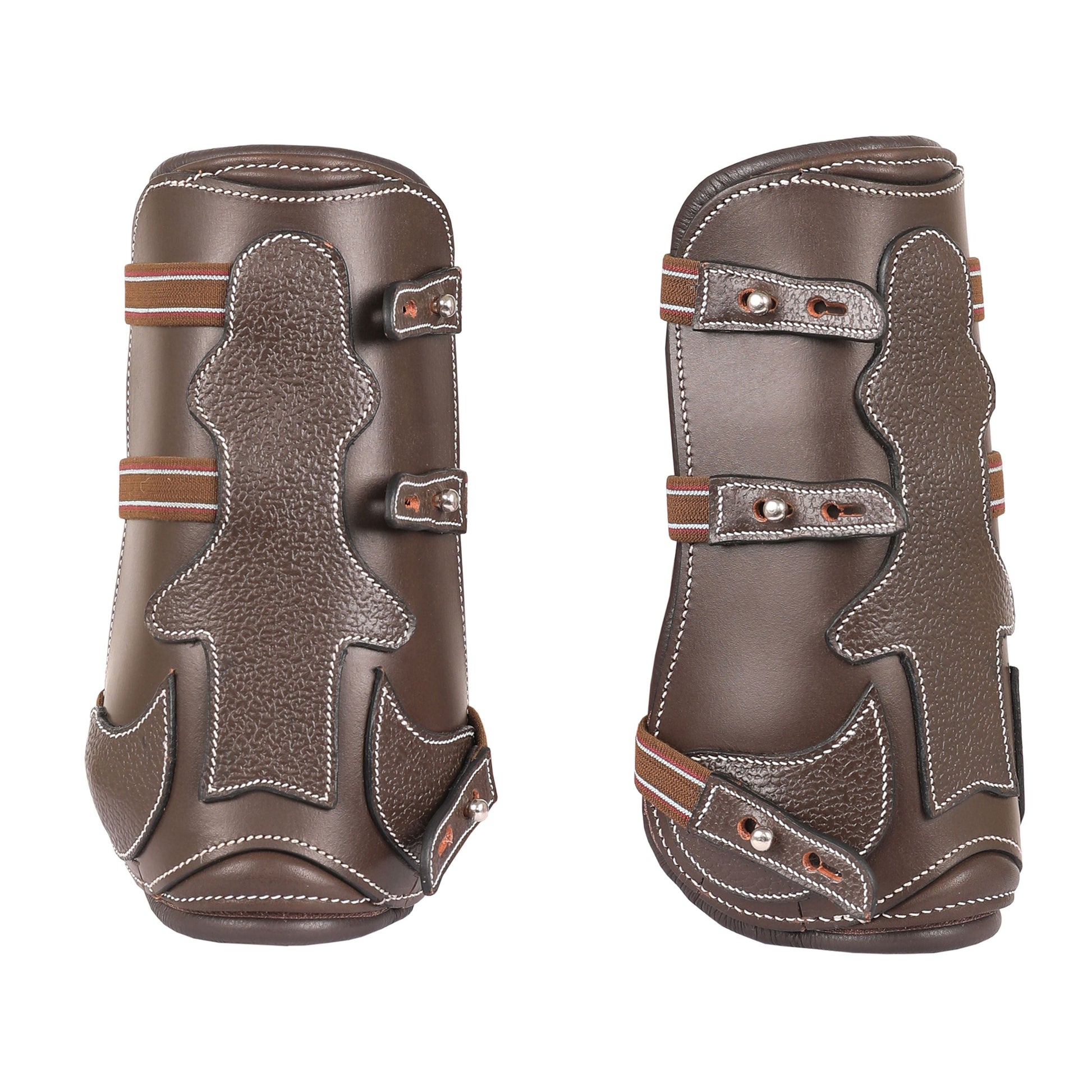 brown leather horse boots
