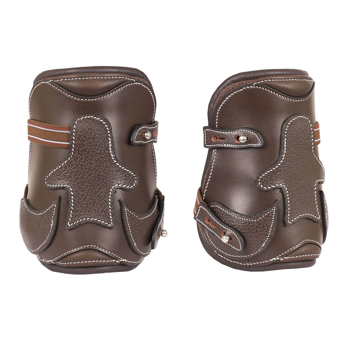 brown leather horse boots