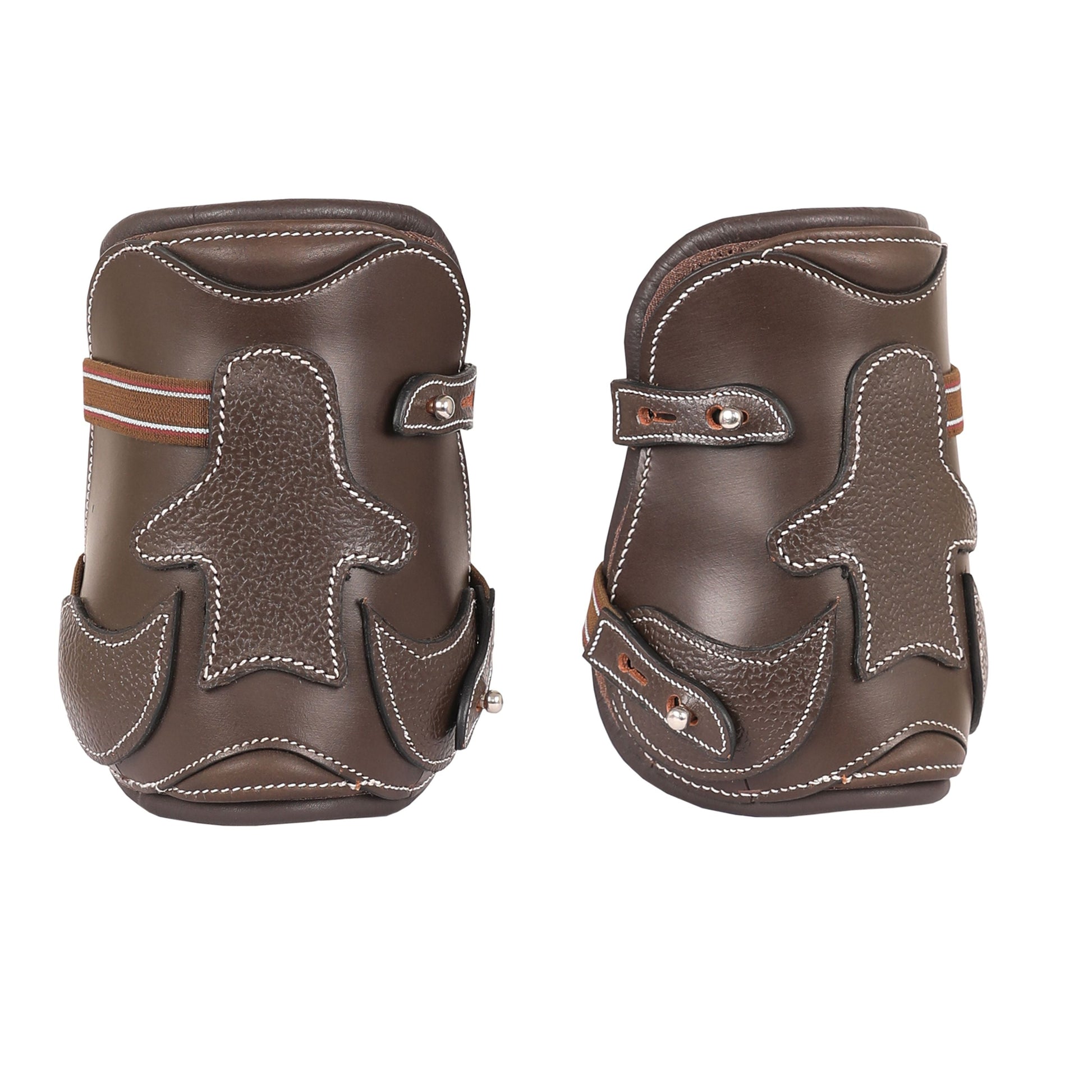brown leather horse boots
