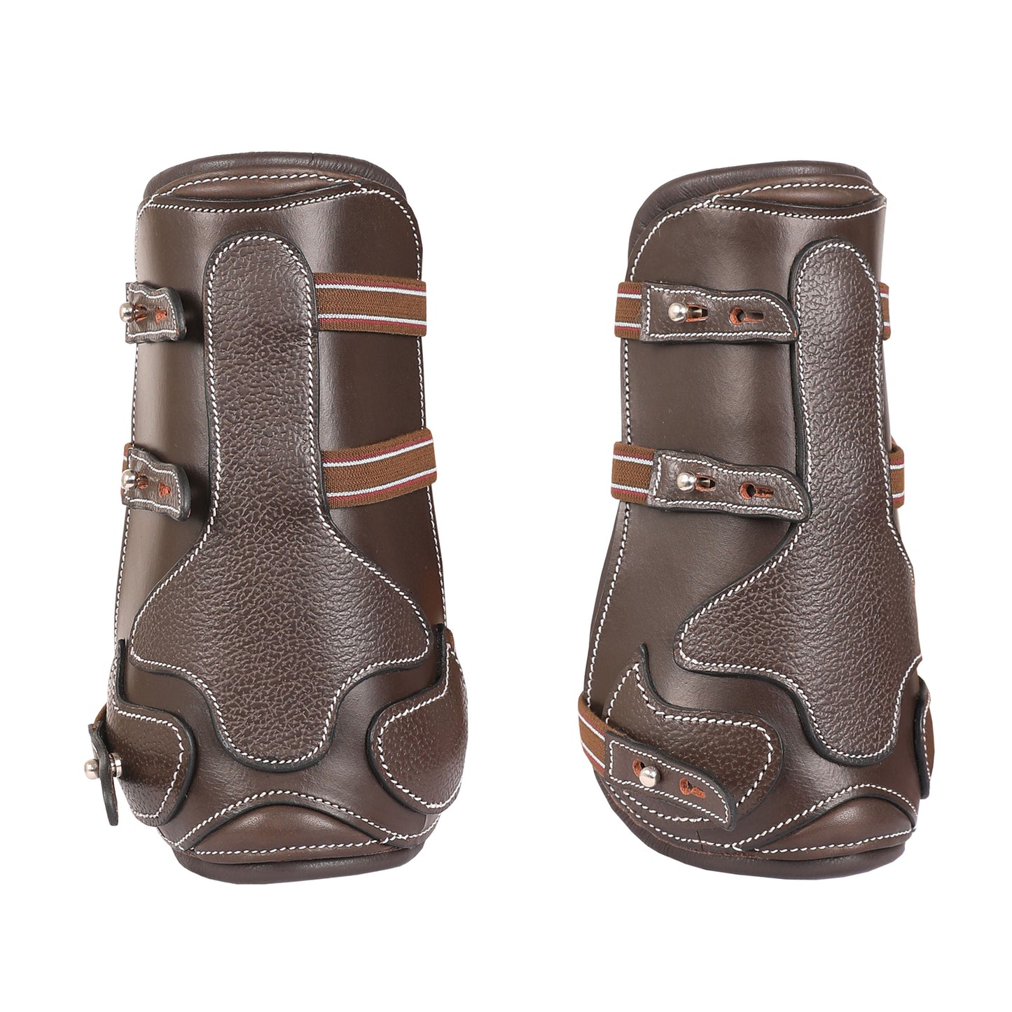 Bridles & Reins ExionPro Leather Horse Tendon Show Jump Boots Havana (Choco Brown)